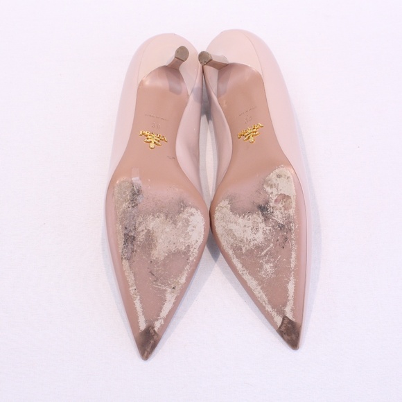 Prada Nude Calzature Donna Vernice Pumps, size 38 - Picture 8 of 8